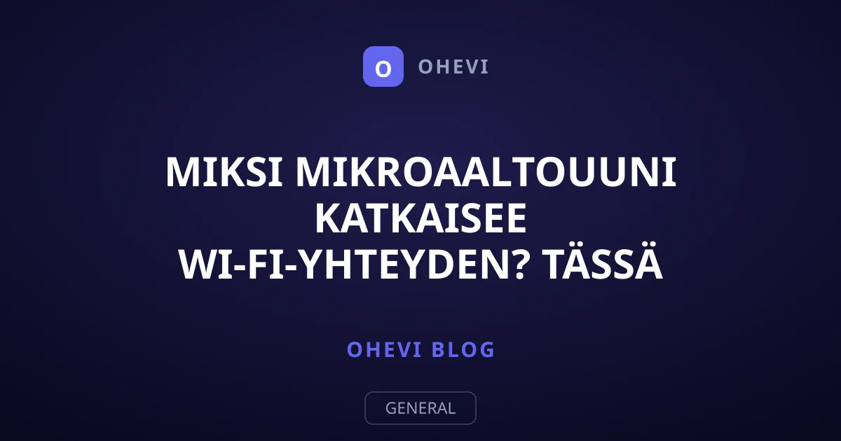 Miksi mikroaaltouuni katkaisee Wi-Fi-yhteyden? Tässä syy ja korjaus