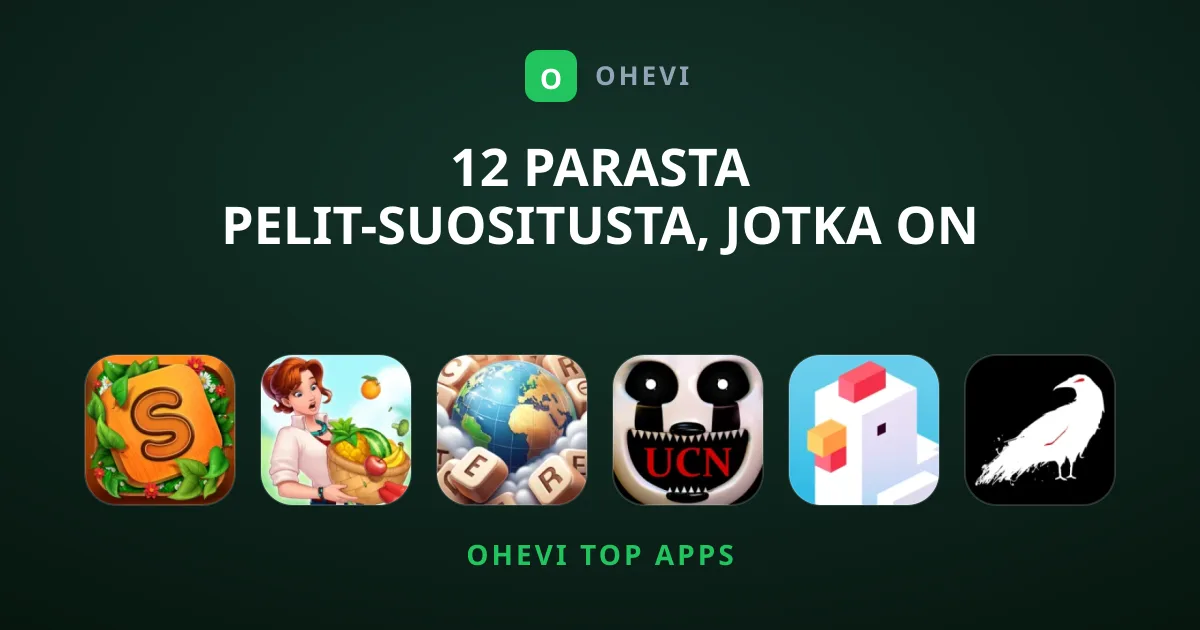 12 Parasta Pelit-suositusta, jotka on pakko kokeilla